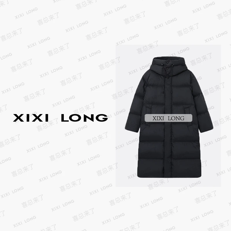 【喜总】时尚加厚保暖过膝大被子300g长款羽绒服-22139