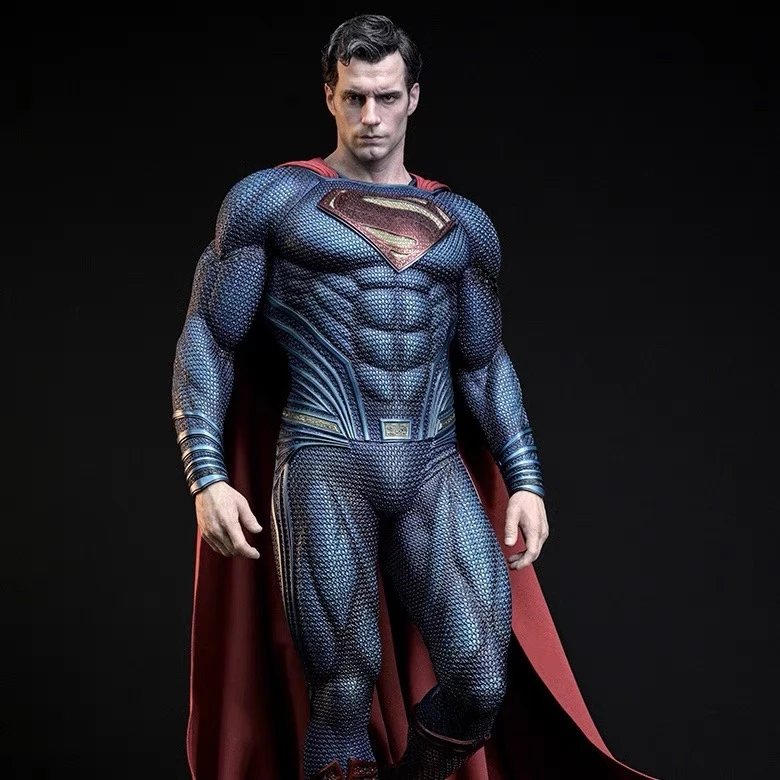 50cm超人钢铁之躯全身雕像手办潮玩时尚卧室手工桌摆场景模型礼物