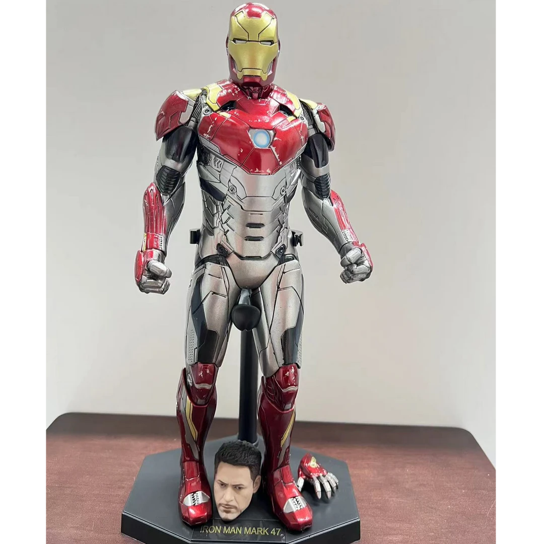 复仇者联盟1:6钢铁侠mk47静态手办模型桌面摆件配真人头雕【34cm】