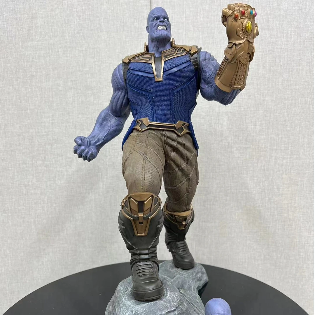 【优质版】漫威复仇者联盟双头雕灭霸37公分宝丽石材质手办模玩