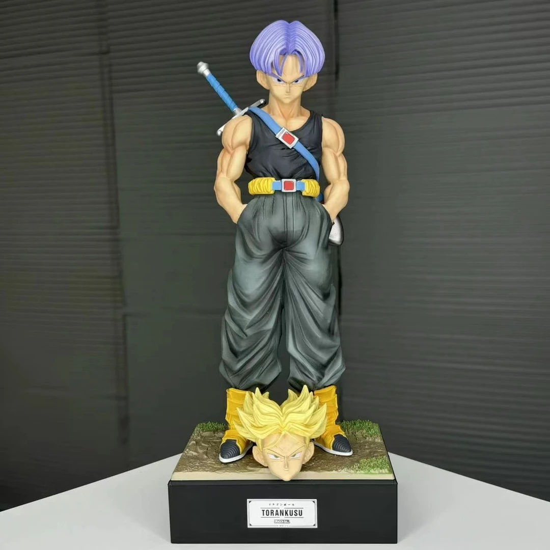 七龙珠特兰克斯超级赛亚人双头雕超大动漫模型雕像桌面摆件28cm