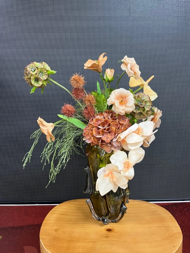 仿真花花束蝴蝶兰布朗尔郁金香花束客厅装饰