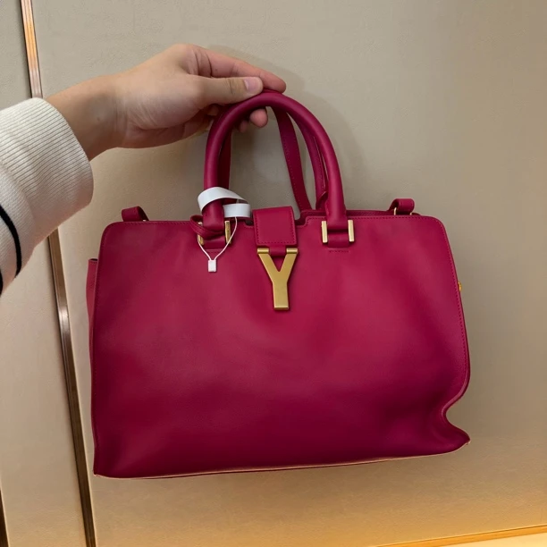 95新  杭州包展！YSL 玫粉色经典斜挎包 枕头包