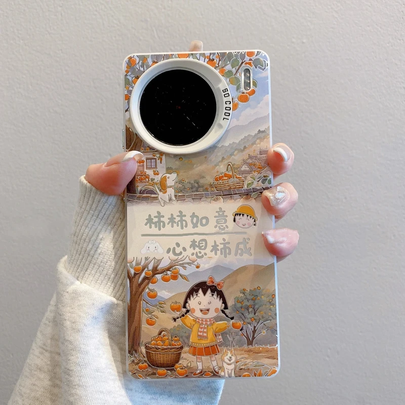 （vivox90系列）磨砂彩银适用vivox90s/x90pro柿柿小丸子可爱手机壳