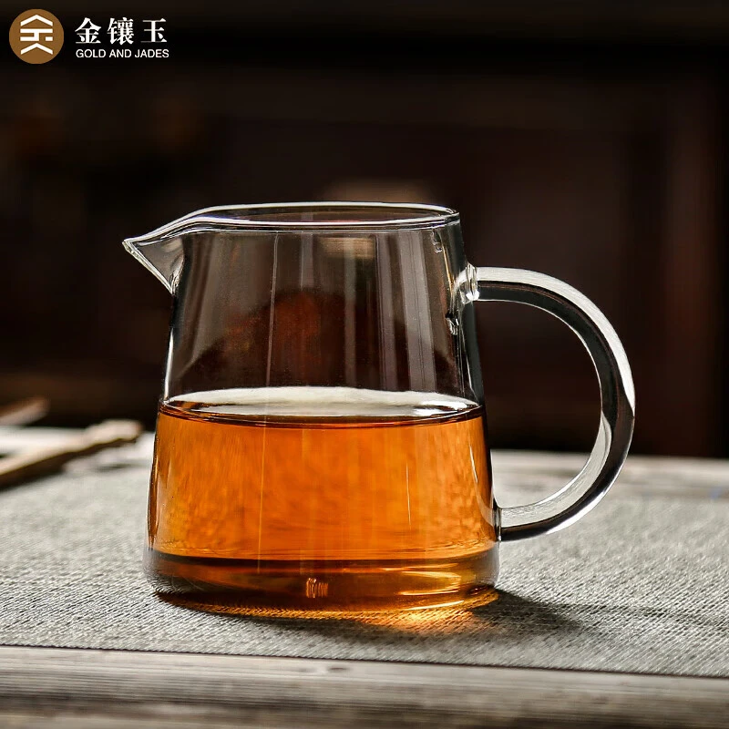 金镶玉茶具配件洁直公杯玻璃公道杯茶海分茶器功夫茶具零配