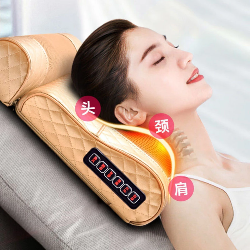 【工厂直销】奥克斯颈椎按摩器背腰颈肩膀按摩枕多功能揉捏按摩仪