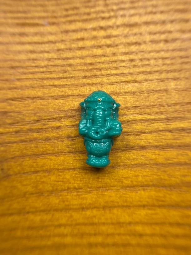 高瓷玉化绿爆款（科技）镇财俑三通手工配饰饰品