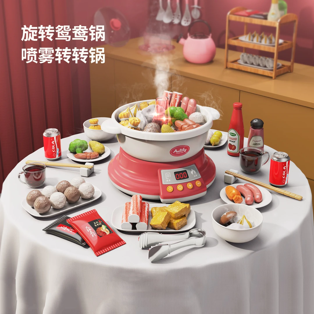 纽奇儿童过家家仿真厨房汕头玩具套装女孩3-6岁做饭煮饭迷你厨具