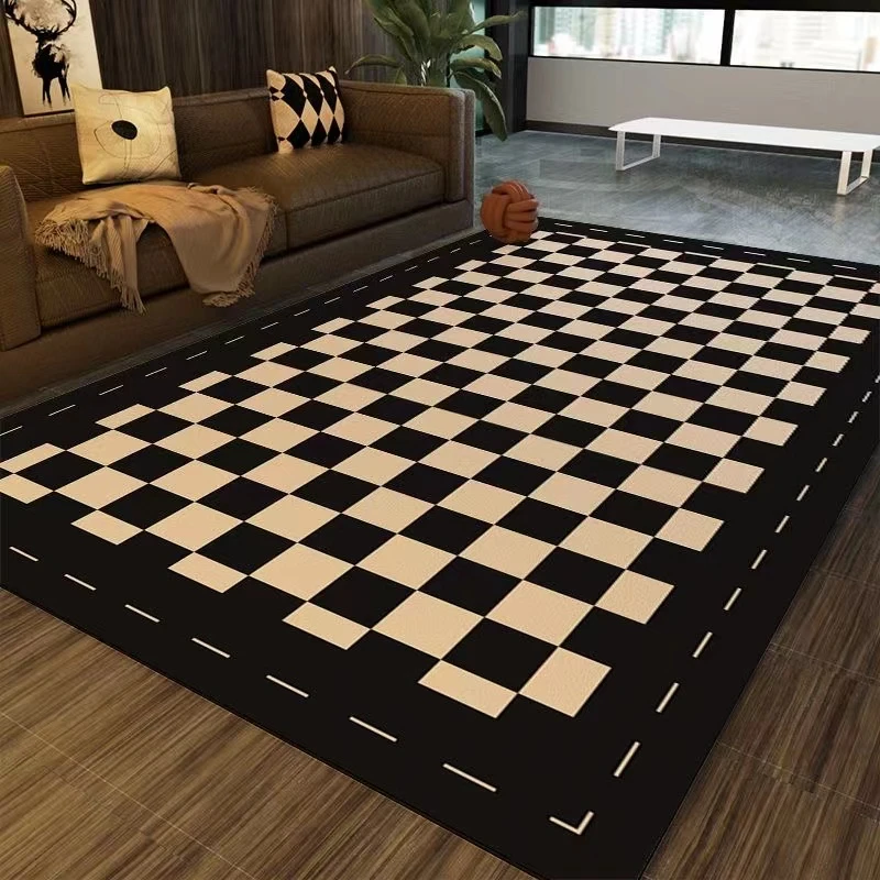 ins风北欧简约客厅地毯沙发毯现代满铺卧室家用大面积地垫床边毯