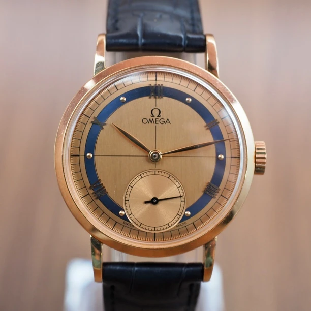 95新 Omega/欧米茄 18k金 海马系列 表径35.5mm 手动机械