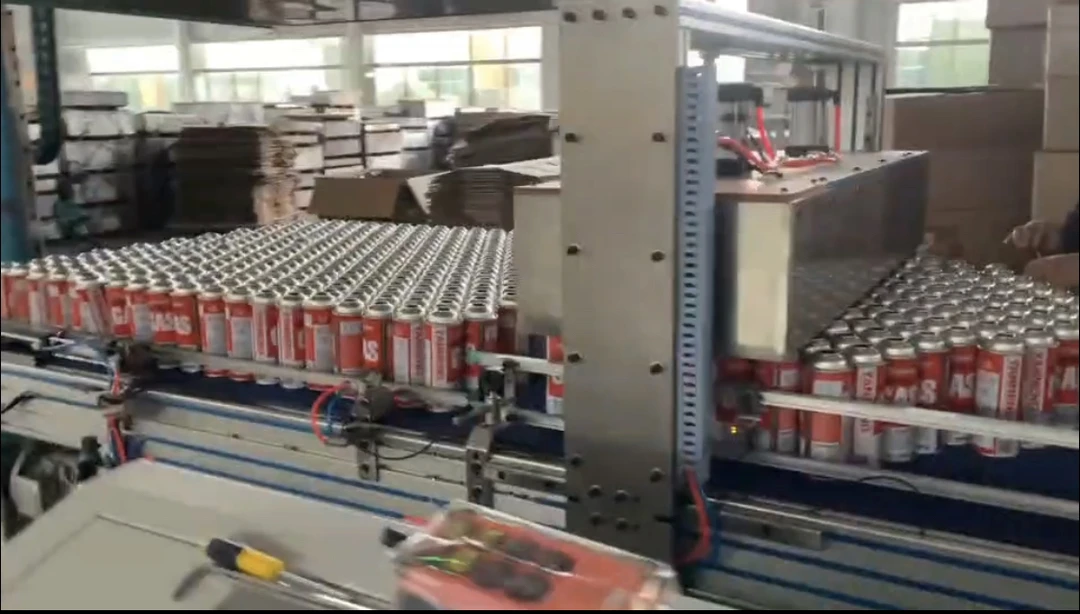 定制捆绳码垛机气雾罐码垛机