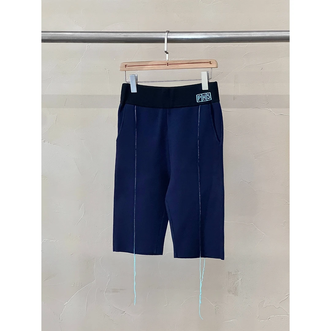 PH5 针织压褶中裤