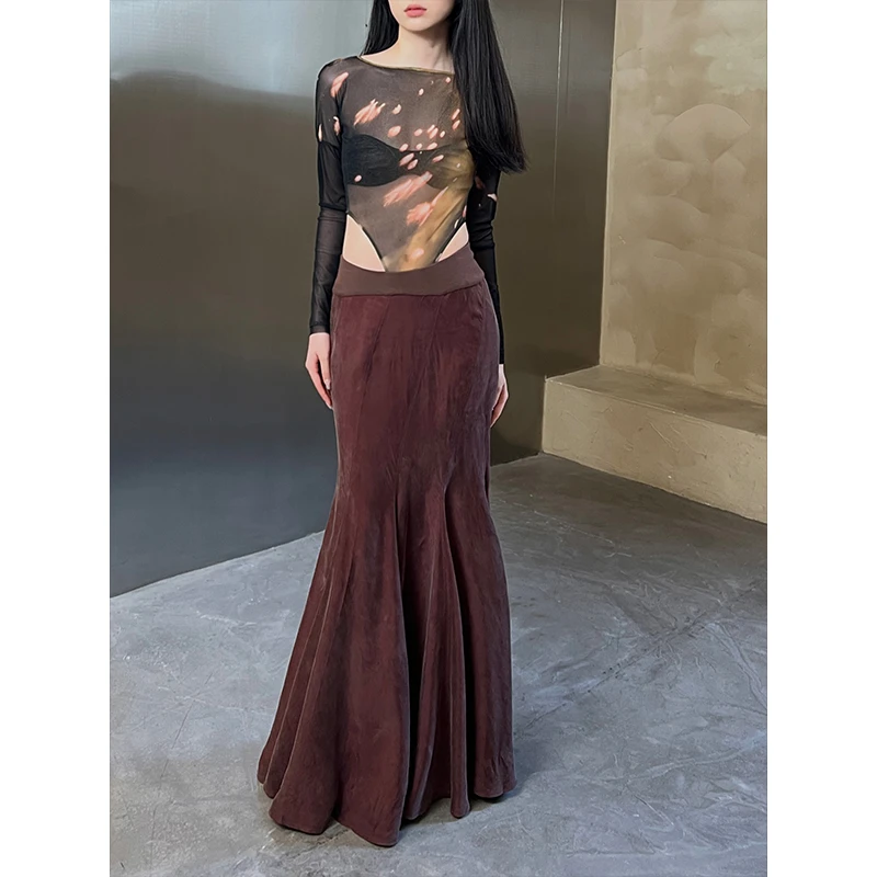 【不可退换】OUDE WAAG 24AW 抽象印花连体衣