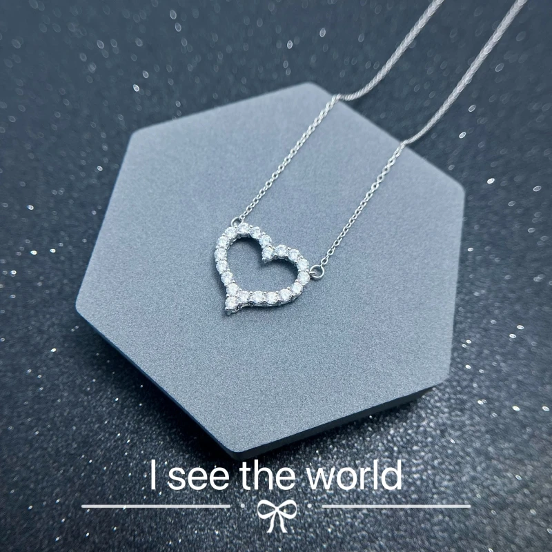 铜合金项链 轻奢时尚百搭小众爱心气质项链-722