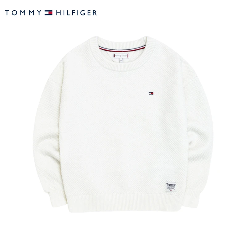 TOMMY HILFIGER童装儿童宽松男女童休闲秋冬毛衣KG0KG06825