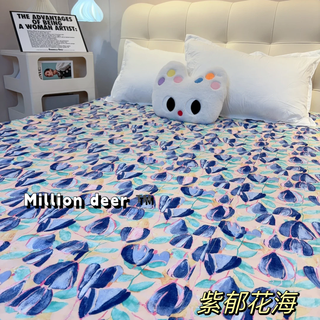 人造棉 双面 四季 床盖 会缩水建议180*200及以内床拍