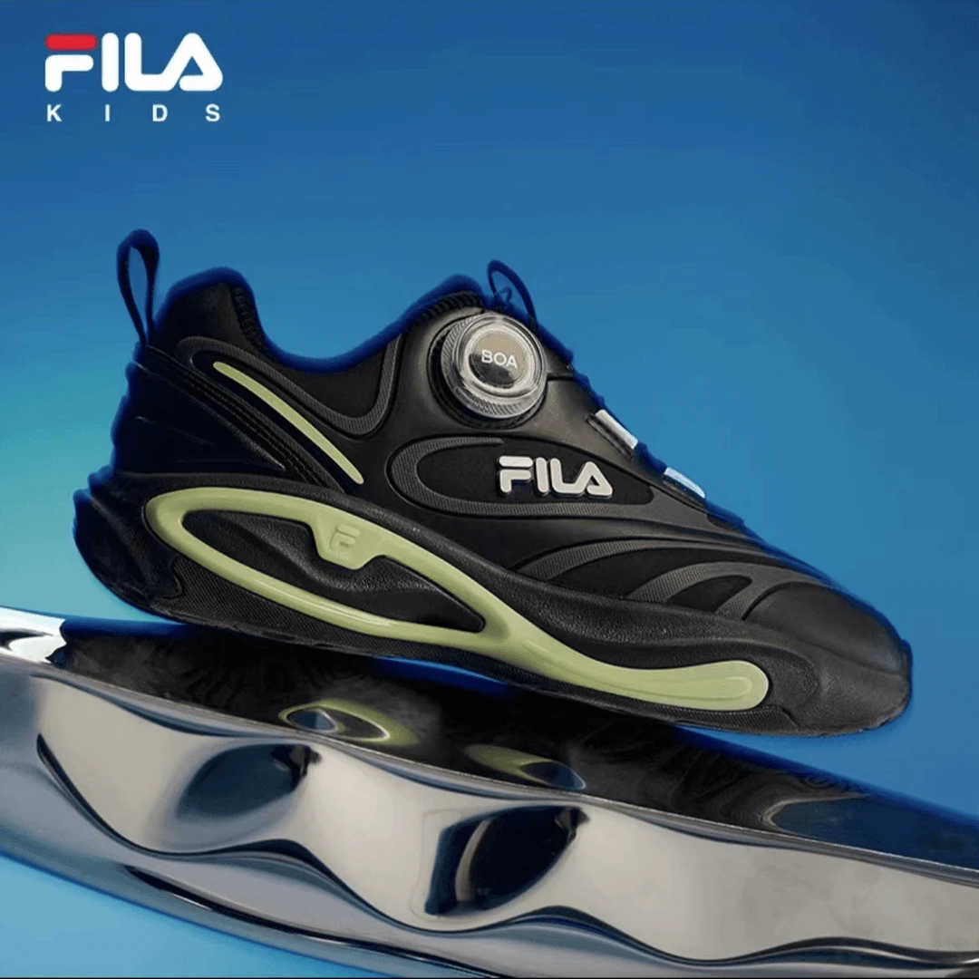 FILA/斐乐儿童【南方“不加绒”放射线】秋冬大童跑步鞋K15B441105F/G