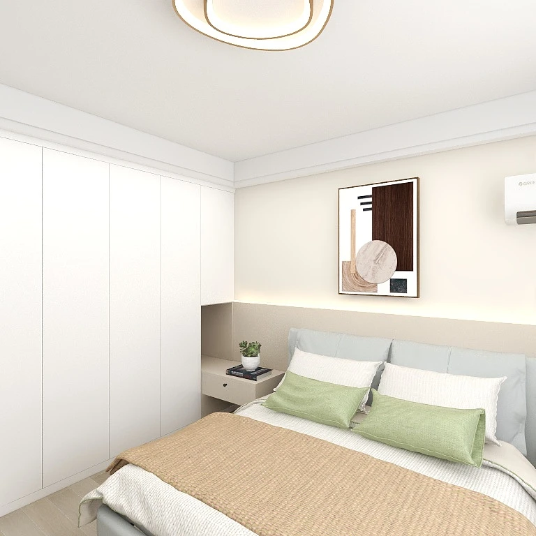 家具大床床头柜头层真皮大床