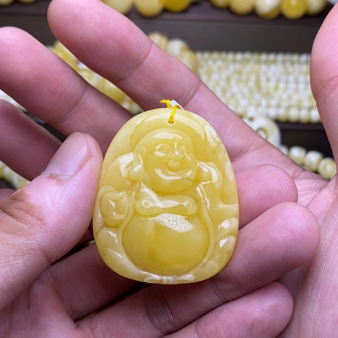 【闪购商品】蜜蜡裸石未镶嵌佛公