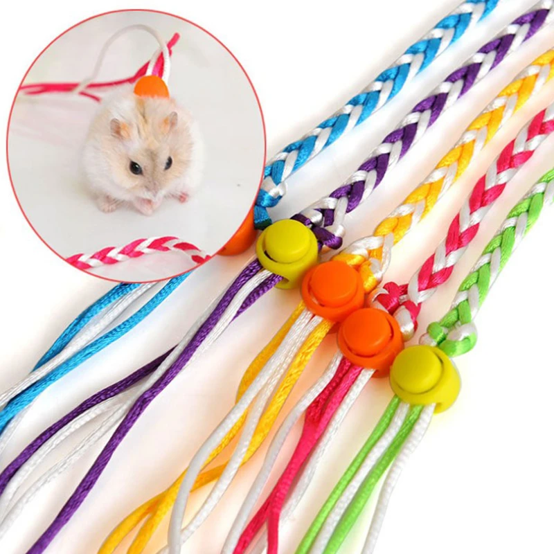 金丝熊宠物仓鼠牵引绳荷兰猪金丝熊龙猫绳子背心式溜鼠绳