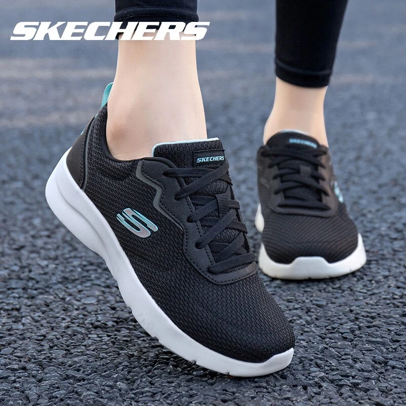 SKECHERS/斯凯奇【断码折扣】2025女鞋黑色秋季舒适防滑休闲跑步鞋