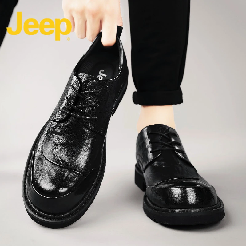 jeep吉普休闲男鞋秋季款2025新款品牌英伦商务英伦鞋子男士男款