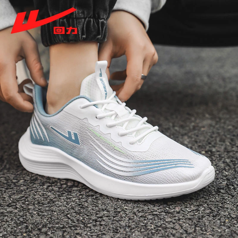 回力男鞋夏季飞织网面潮流百搭透气跑步鞋户外轻便软底休闲网鞋男
