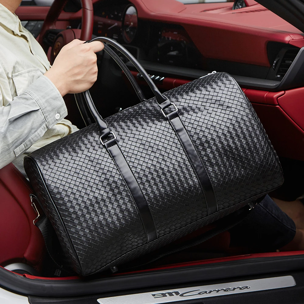 【现货现发】旅行包大容量压纹手提健身包cc