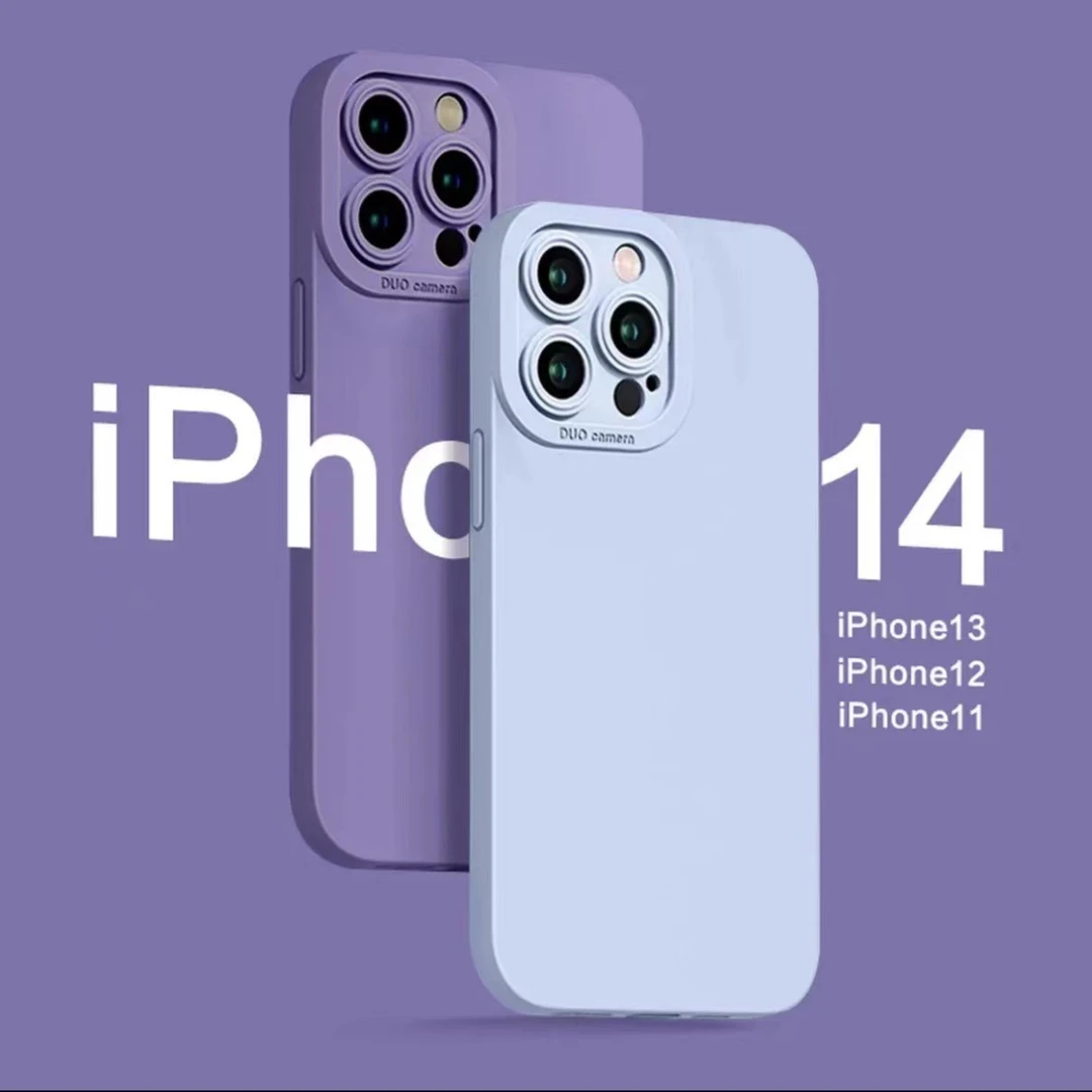 适用于苹果14手机壳IPHONE12液态13PROMAX硅胶防摔镜头全包男女款