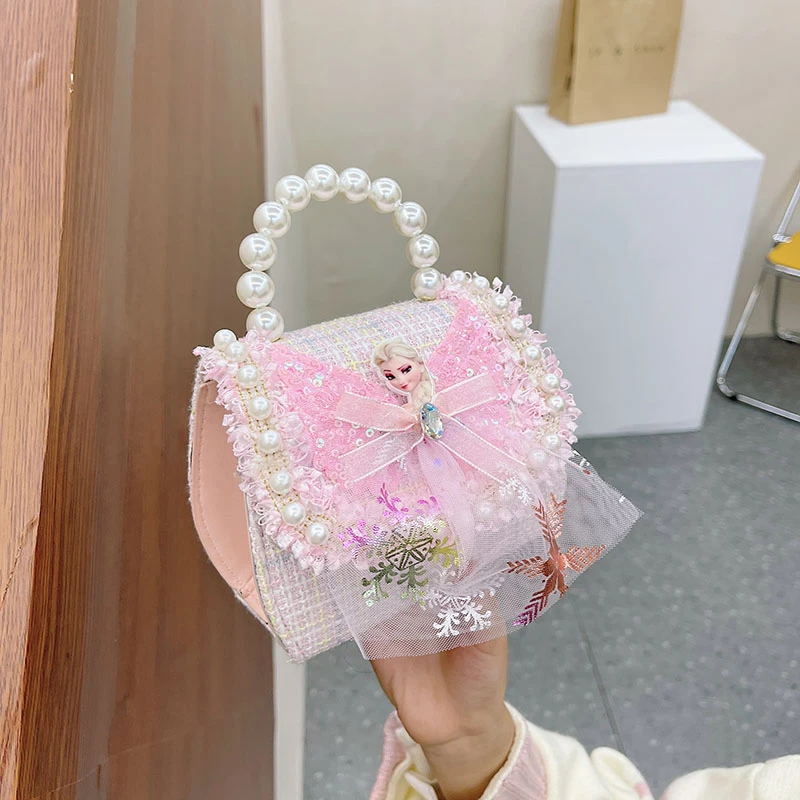 冰雪公主儿童包小女孩艾莎公主女童斜挎包小香风时尚包包女童礼物
