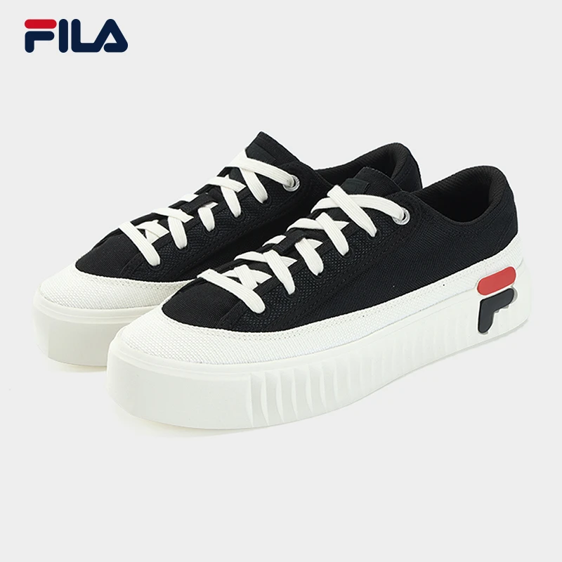 Fila/斐乐经典LOGO运动休闲帆布鞋三色简约舒适百搭F12W322310F