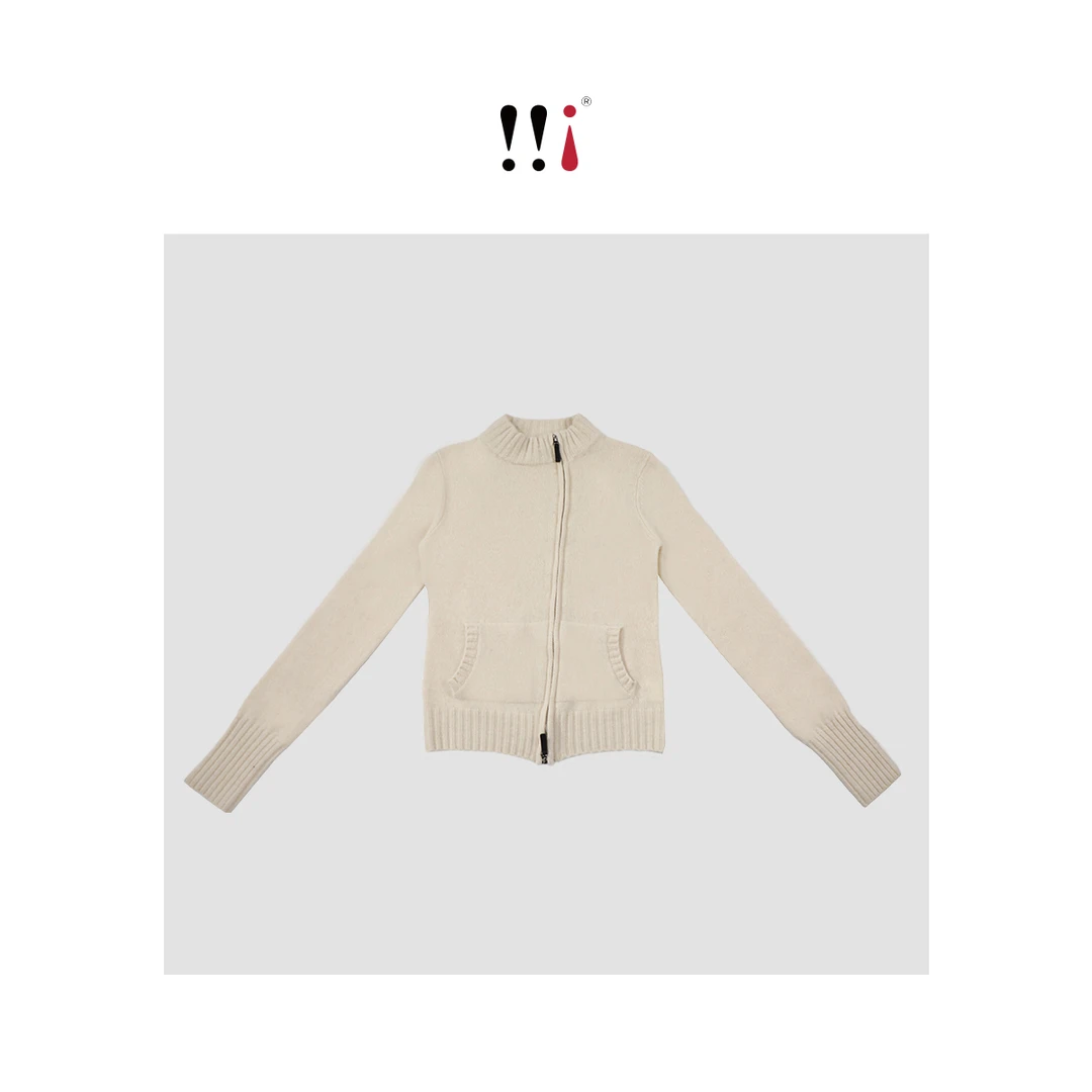 【心心家】斜门襟设计慵懒风设计感休闲显瘦满分羊毛外套 M1398