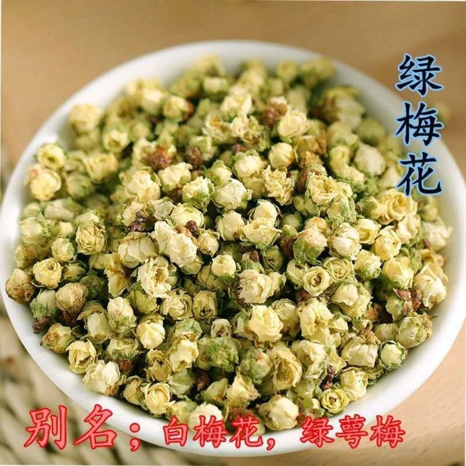 白梅花绿萼梅绿梅花食用花采摘白梅花自然晒干50g-100g包邮泡水