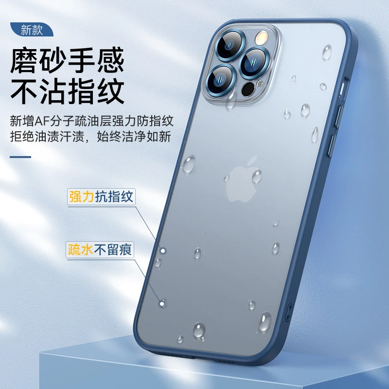 100磨砂金属摄像头圈带镜头膜手机壳适用苹果16promax/15/14防摔