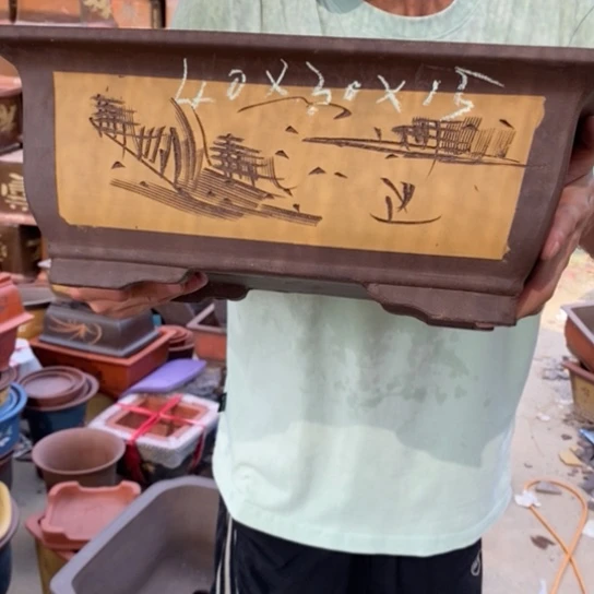 红陶20CM（含）-50CM（不含）花盆架飞机