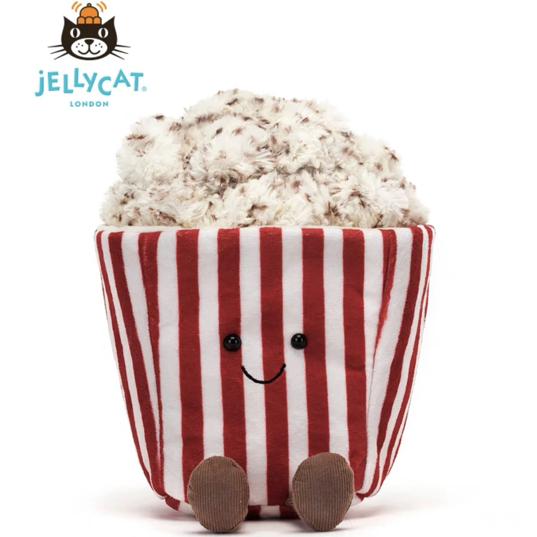 英国Jellycat趣味爆米花毛绒玩具可爱公仔送礼娃娃公仔毛绒安抚