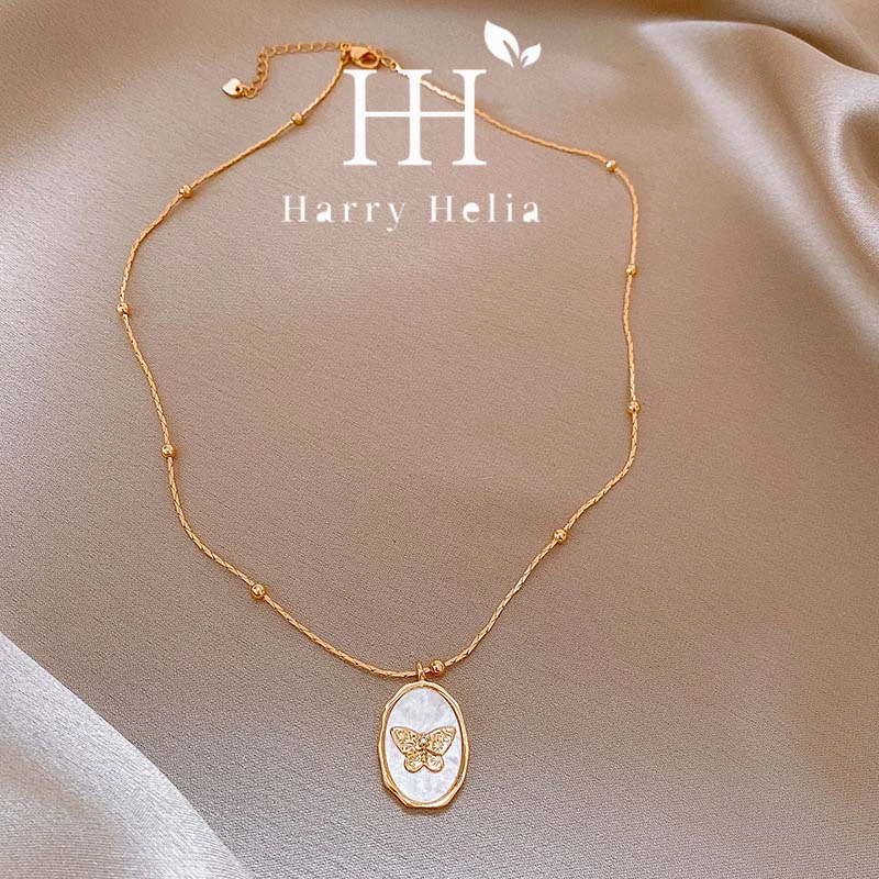 铜合金项链 （富华）气质百搭设计师款精致蝴蝶项链 HN6958-1