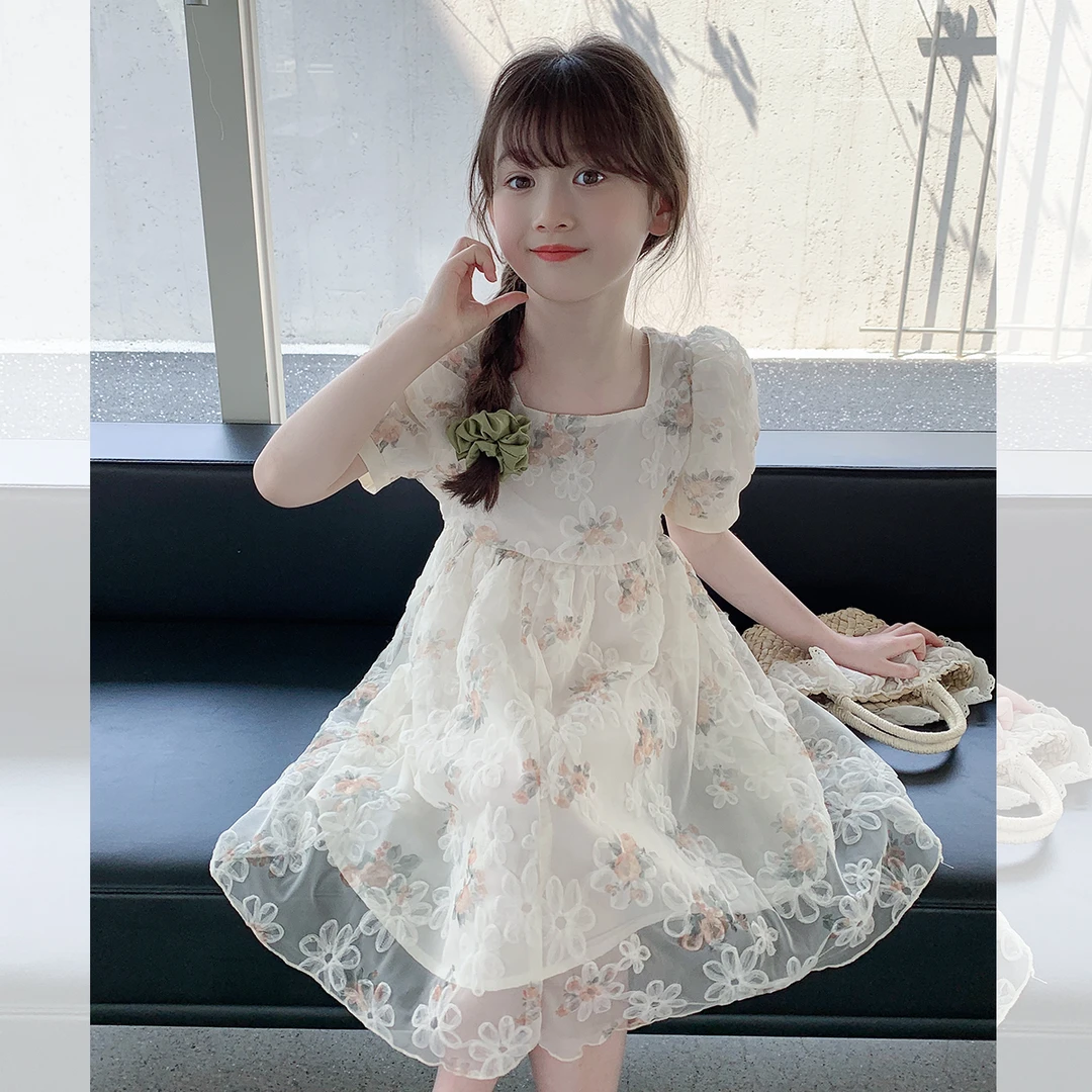 女童气质连衣裙2025夏装新款韩版儿童宝宝公主裙 Q24213