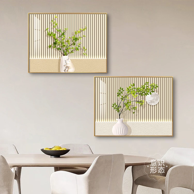 北欧风电表箱装饰画绿植小清新配电箱遮挡挂画弱电源总开关盖板