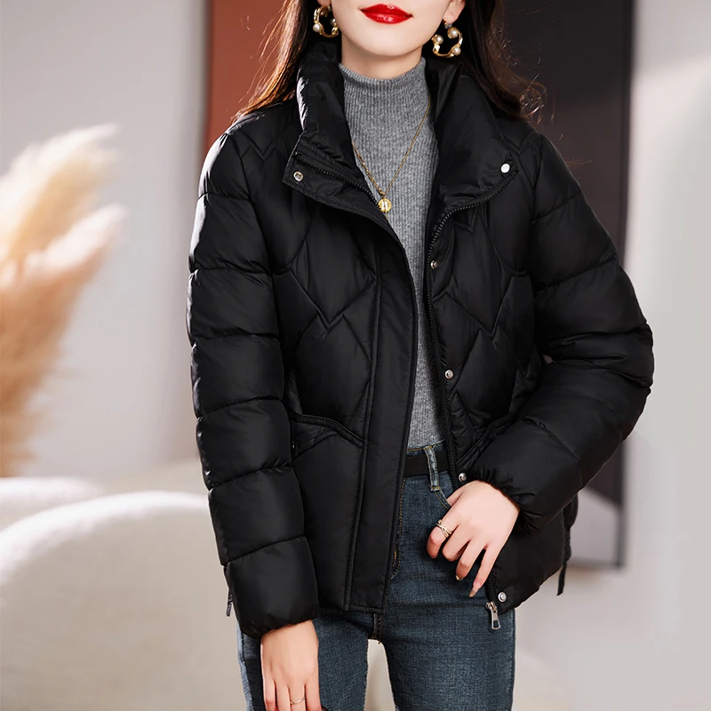 2023新款冬季棉服女短款加厚保暖显瘦棉衣韩版宽松立领棉袄外套潮