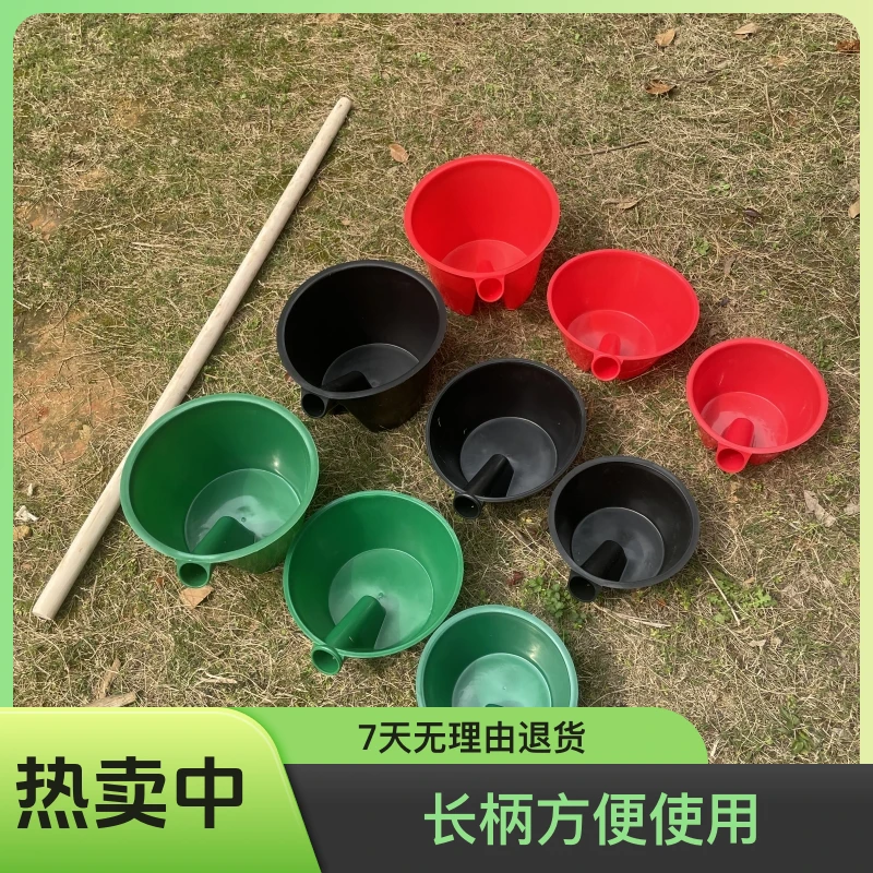 牛津粪瓢长柄水瓢浇水熟胶材质水舀子灌溉水漂大棚淋菜大号粪舀子