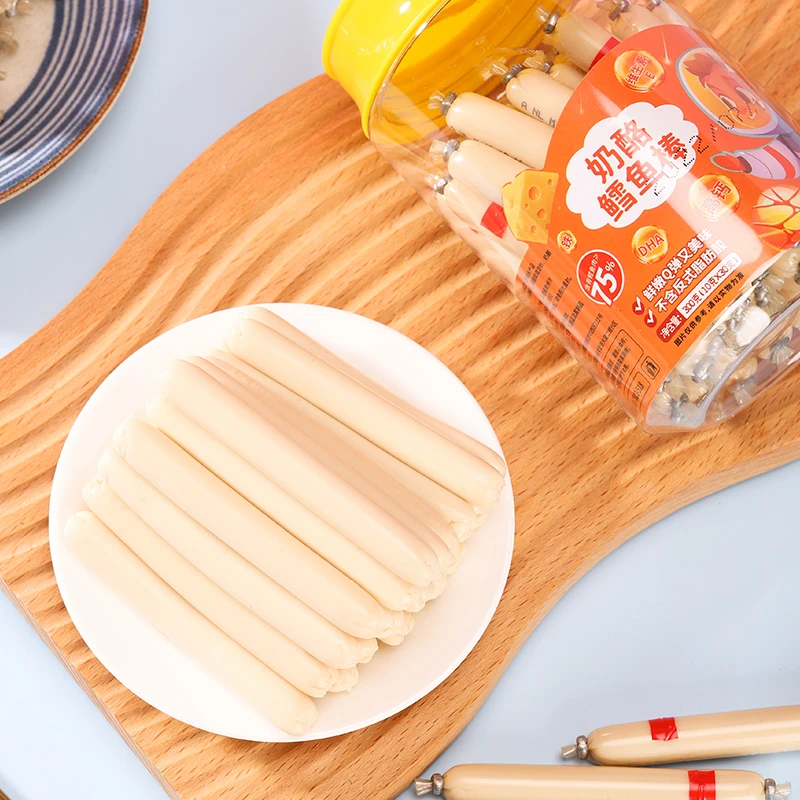 海岛大亨奶酪鳕鱼肠300g儿童宝宝高钙营养即食海味鱼肉火腿肠