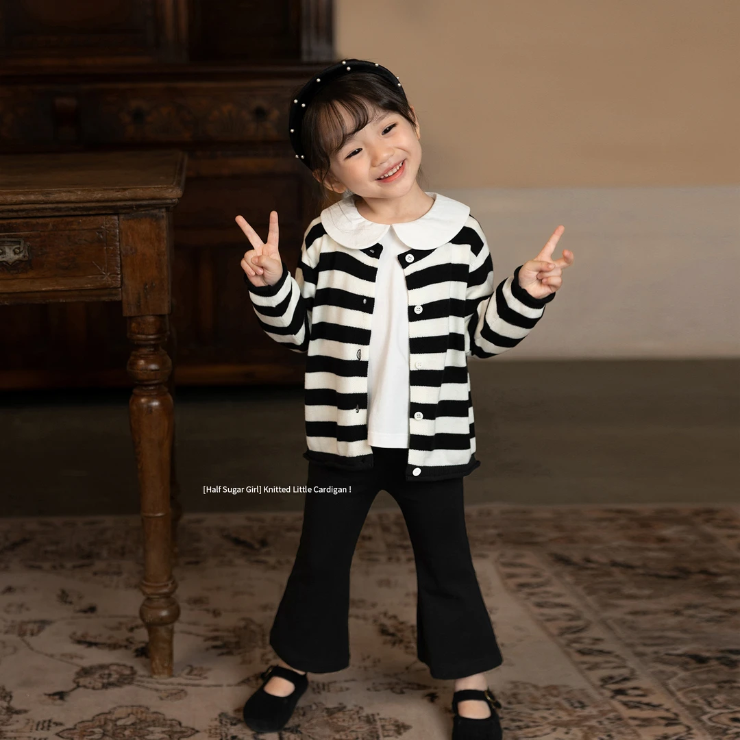 小O宝Okids童装 宝宝针织毛衣开衫2024新款刺绣外套 YDQ328203