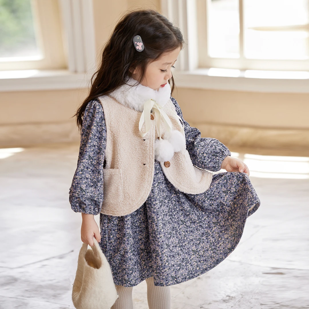 小O宝Okids童装 2024秋冬季新款婴儿背心小外套 OSW94009