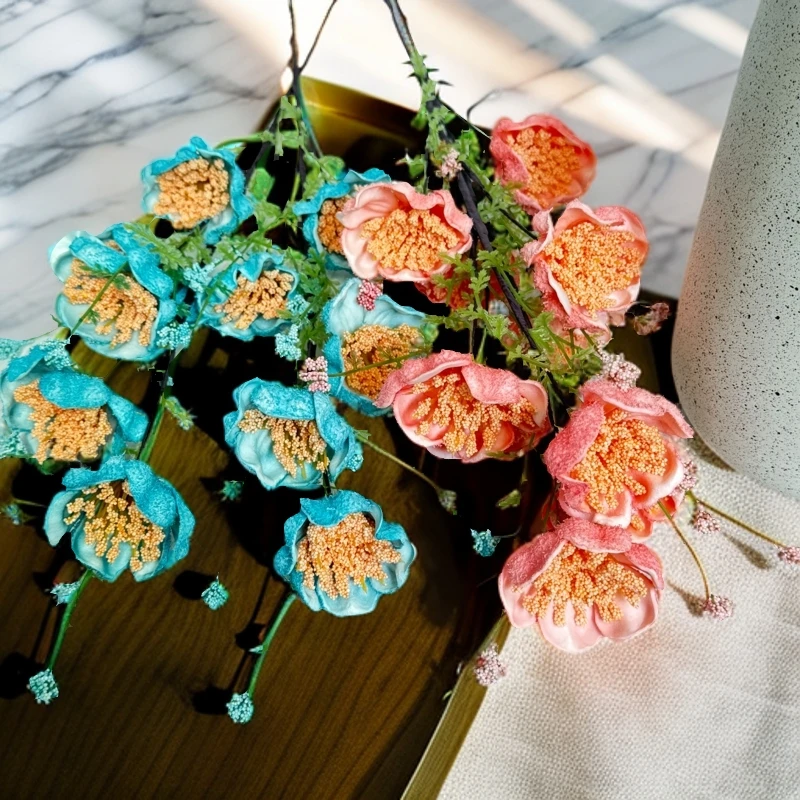 西藏包邮仿真花，仿真绿植，皮花