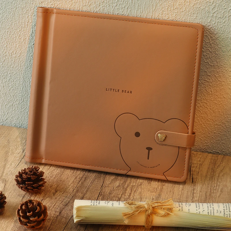 影楼diy儿童宝宝婴儿照片书相册定制儿童成长记录高档皮质纪念册