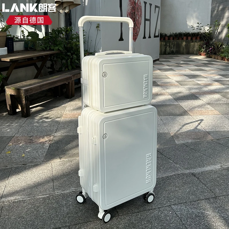 德国朗客宽拉杆子母行李箱20寸男女登机箱静音万向轮轻便24旅行箱