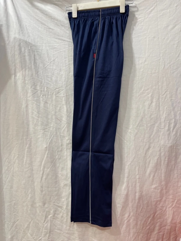 夏季爆款薄长裤运动裤子宽松薄款休闲裤校服一个反光条藏青色