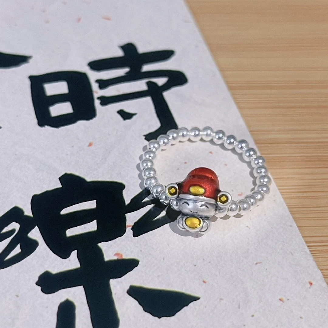 999足银财神戒指下单记得备注指围哦