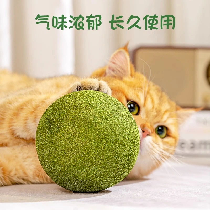 猫玩具薄荷球自嗨解闷神器加大喵喵清新逗猫棒宠物猫咪用品磨牙